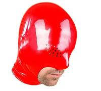 WXLPCGO Latex Tête Couverture Bouche Exposée Caoutchouc Tête Masque Unisexe pour Cosplay Le Jeu de Rôle Party Couvre Tes Yeux(Size:XL-70CM)