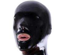 WXLPCGO Latex Tête Couverture Masque en Latex Caoutchouc Face Tête Masque Cagoule en latex pour Mascarade Jeu de rôle Cosplay(Size:L-68CM)