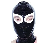 WXLPCGO Masque Complet Cagoule Latex Faite Main avec Narines Ouverte Unisexe Accessoires de Mascarade Bouche ExposéE(Size:S-63CM)