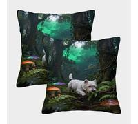 WXLWHR Housse De Coussin West Highland White Terrier Lot De 2, Microfibre Douce Housses De Coussin De Canapé Taie d'oreiller Décorative pour Salon Canapé 50x50cm