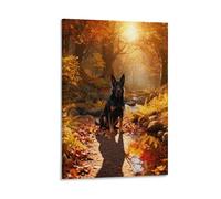 WXLWHR Tableau Sur Toile Berger Belge Tableau Decoration Murale Salon Forêt Art Mural Sur Toile Déco Maison Pour Chambre À Coucher Salon Entrée Cadeau Original 08x12inch(20x30cm)