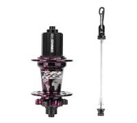 WxMTykx Vélo Montagne Frein Disque Moyeu - 32H Alliage D'aluminium Dégagement Rapide Moyeux Avant 100mm Arrière 135mm - 120 Clics MS/HG/XD Moyeu Libre pour Cassette 7-12 Vitesses(Black/Pink,HG-Rear)