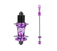 WxMTykx Vélo Montagne Frein Disque Moyeu - 32H Alliage D'aluminium Dégagement Rapide Moyeux Avant 100mm Arrière 135mm - 120 Clics MS/HG/XD Moyeu Libre pour Cassette 7-12 Vitesses(Purple/Blue,MS-Rear)