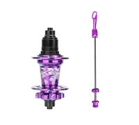 WxMTykx Vélo Montagne Frein Disque Moyeu - 32H Alliage D'aluminium Dégagement Rapide Moyeux Avant 100mm Arrière 135mm - 120 Clics MS/HG/XD Moyeu Libre pour Cassette 7-12 Vitesses(Purple/Blue,XD-Rear)