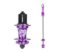 WxMTykx Vélo Montagne Frein Disque Moyeu - 32H Alliage D'aluminium Dégagement Rapide Moyeux Avant 100mm Arrière 135mm - 120 Clics MS/HG/XD Moyeu Libre pour Cassette 7-12 Vitesses(Purple/Blue,HG-Rear)