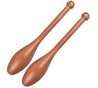 WXMYOZR Club d'exercice - Wood Indian Clubs Pair Parfait pour l'entraînement en Force et la réadaptation améliore l'adhérence et Les entraînements du Corps Complet Disponibles en 2 LB,S