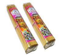 WXMYOZR Encens Chinois en bâtonnets (340 bâtonnets),Encens Traditionnel Guanyin en bâtonnets de Bambou pour Le culte de Bouddha et des ancêtres,Two Yellow