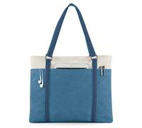 Wxnow Sac à Main en Toile pour Ordinateur Portable One_Size Bleu