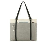 Wxnow Sac à main en toile pour ordinateur portable One_Size gris