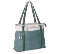 Wxnow Tote Bag for Women, Canvas Shoulder Bags Large Tote Bag Teacher Work 15.6 Laptop Bags Handbag Purse, Green