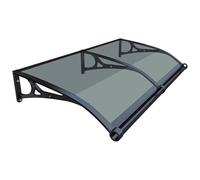 WXPGFEQ Auvent de Porte extérieur avec gouttière en Polycarbonate, en Forme d'arc, pour entrée Principale. Protection Durable et imperméable pour Porche, Patio ou terrasse.