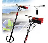 WXPGFEQ Brosse de Nettoyage pour vitres, Perche télescopique à Eau, Nettoyeur Extensible pour toitures de véranda, raclette à Bande à Angle réglable pour Le Nettoyage des vitres et des pan