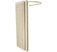 WXPGFEQ Cabine d'essayage Murale avec présentoir et Rideaux occultants, idéale pour Les magasins de vêtements, Les Bureaux et Les centres commerciaux (Couleur : Beige, Dimensions : 100 x 9