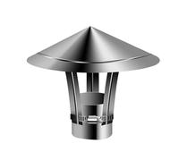 WXPGFEQ Chapeau de cheminée extérieur Conique réglable de 22,9 cm de diamètre, Couvercle de Toit Rond en métal, idéal pour la Ventilation des fumées de Cuisine et de cafétéria, Conception