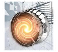 WXPGFEQ Chapeau de cheminée Rotatif pour Ventilation de toiture, Couvercle d'éolienne pour toitures de Maison, Tuyau d'évacuation pour toitures extérieures/cheminée/métal, Chapeau de Pluie