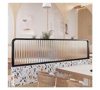 WXPGFEQ Cloison de séparation rayée - Cloisons élégantes pour Restaurants et Bars - Séparateur de Table Bas pour espaces de Restauration - Grille Semi-Opaque pour Une Ambiance et Un Confort optimaux