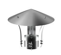 WXPGFEQ Couvercle de cheminée, Chapeau de cheminée en Acier Inoxydable, Protection Contre la Pluie pour Tuyau de cheminée, Outil d'extrémité