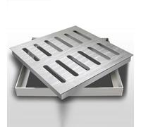 WXPGFEQ Couvercle de Regard et Grille d'évacuation en Acier Inoxydable avec e - Idéal pour Les Solutions d'évacuation des eaux pluviales extérieures et Les drains de Sol GA