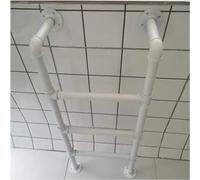 WXPGFEQ Échelle de Secours Robuste en Fer pour sous-Sol, échelle de lit Mezzanine en métal de 1,13 m (3,7 pi), échelle de couchette pour Caravane, Blanche, pour Plus de sécurité et de comm