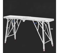 WXPGFEQ Échelle d'échafaudage Pliable et Portable à Hauteur réglable, Servant également d'établi Polyvalent pour Le Nettoyage, la Peinture et la décoration. Plateforme Robuste pour Une Utilisation d