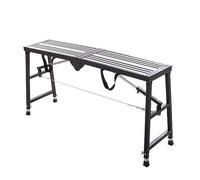 WXPGFEQ Échelle Pliante Portable Robuste, Plateforme d'échafaudage réglable en Acier galvanisé, échelle de Travail antidérapante pour la Construction et Le génie Civil, idéale pour Les projets de br