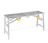 WXPGFEQ Escabeau Pliant Portable - Plateforme de Travail Robuste de Type échafaudage pour Le Nettoyage des vitres, Le Lavage des véhicules et la décoration - Idéal pour Une Utilisation en Caravane