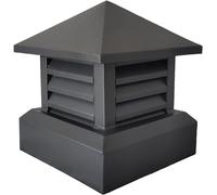 WXPGFEQ Outil pour Chapeau de cheminée, Chapeau de cheminée de Toit de Villa en Alliage d'aluminium, Conduit de Ventilation carré, persienne Anti-Pluie et Coupe-Vent (Taille : 45 cm/17,7 x