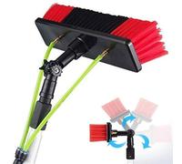 WXPGFEQ Perche de Nettoyage de vitres, kit de Nettoyage de vitres, Perche alimentée en Eau/Tuyau, équipement de Nettoyage de vitres avec Brosse, Nettoyage de Panneaux photovoltaïques et So