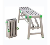 WXPGFEQ Plateforme de Travail Portable en Acier pour échafaudage - Plateforme de Travail Robuste d'une capacité de 400 kg (880 LB) pour Le soudage, Le Lavage de véhicules, Le Nettoyage et la décorat