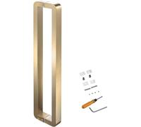 WXPGFEQ Poignée de Porte coulissante en Verre de qualité supérieure en Acier Inoxydable - Finition Or/Noir/Argent, idéale pour Les Portes de Douche, de Patio et d'entrée - Barre de poussée Double FA