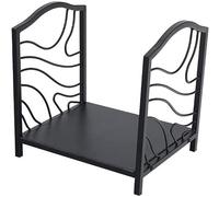 WXPGFEQ Range-bûches pour bûches, Rangement intérieur pour bûches, Support à bûches pour cheminée, Range-bûches Noir, Panier Robuste en métal pour bûches.