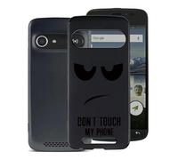 WXPPJ Coque pour Doro 8042, Etui Housse Bumper Noir Silicone TPU Case Ultra Mince Souple de Protection Cover pour Doro 8042 (5.00") - Ne me Touche