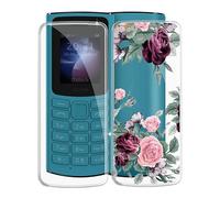 WXPPJ Coque pour Nokia 105 4G, Transparent Silicone Antichoc Bumper Cover Full Body Anti-Rayures Protection Case Mince Flexible TPU Housse Etui pour Nokia 105 4G (1,8") - [2 Pièces]