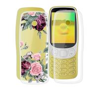 WXPPJ Coque pour Nokia 3210 2024, Transparent Anti-Rayures Flexible Silicone TPU Cover, Mince Souple Antichoc Étui de Protection Housse pour Nokia 3210 2024 (2.40") - [2 Pièces]