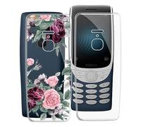 WXPPJ Coque pour Nokia 8210 4G, Transparent Silicone Antichoc Bumper Cover Full Body Anti-Rayures Protection Case Mince Flexible TPU Housse Etui pour Nokia 8210 4G (2.8") - [2 Pièces]