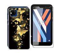 WXPPJ Coque pour Wiko Y52, 1 Pièces Verre Trempé Protection écran, Transparent Silicone TPU Etui Protection Détachable Cover Anti-Choc Housse pour Wiko Y52 (5.00") - WMA30