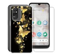 WXPPJ Coque + Verre Trempé pour Doro 8110, 360° Anti-Rayures Gel Silicone TPU Souple Housse Etui de Protection avec 1 Pièces Protecteur d'écran pour Doro 8110 (6,10") - WMA30