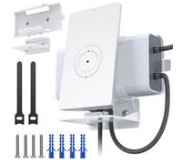 WXPSKY Starlink V5 Support mural, mini routeur 2 en 1 et kit de support | Support ABS V5 (UTR-251 et UTP-262D) sur mesure, refroidissement en plein air, organisateur de cordon et kit de matériel pour
