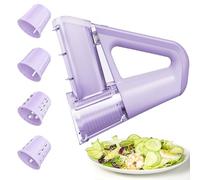 WXPXYBF Coupe-légumes portatif à 4 Lames pour Concombre, Pomme de Terre, Carotte, ail et Glace pilée