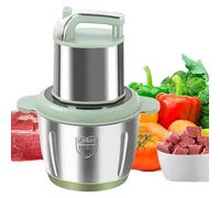 WXPXYBF Hachoir à Viande électrique 1000 W, Bol en Acier Inoxydable de 6 L, 2 Vitesses et 4 Lames pour Viande, légumes, Fruits et Noix