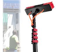 WXPXYBF Perche de Nettoyage télescopique Extensible avec Brosse et Nettoyeur Haute Pression pour l'entretien des fenêtres extérieures et des Panneaux solaires