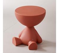 WXPXYBF Table Basse Ronde, Jolie Table d'appoint de canapé, Table Basse, Table de Chevet Moderne de Forme spéciale pour Salon, Chambre à Coucher, Petits espaces (Rouge)