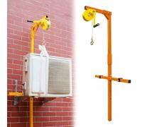 WXPXYBF Treuil Manuel Robuste pour l'installation de climatiseurs Mini-Split, capacité de 150 kg, avec Grue en Acier à Hauteur réglable ; Outil de Maintenance Commercial.