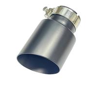 WXPYAQT Embout d'échappement 1 PIÈCES Accessoires De Voiture en Acier Inoxydable Universel Tuyau D'échappement Queue Gorge Simple Droite Embout Silencieux