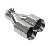WXPYAQT Embout d'échappement 1 pièces Embout d'échappement Voiture Modifier Double Sortie Tuyau buse décoration Acier Inoxydable tuyaux Queue Silencieux