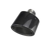 WXPYAQT Embout d'échappement Embout d'échappement Universel Fiber Carbone Brillant, Sortie Ovale, 150x90mm, Acier Inoxydable, pour Modification buse Tuyau