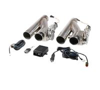 WXPYAQT Embout d'échappement Kit de découpe Valve Simple Tuyau Y contrôle d'échappement Double 2.25 ''2.5'' 3'' avec télécommande