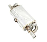 WXPYAQT Embout d'échappement Silencieux d'échappement Universel en Forme de T 1 Deux, Valve décharge, découpe 51MM 60MM 63MM 70MM 76MM