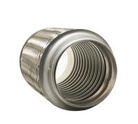 WXPYAQT Embout d'échappement Tube d'échappement Universel Acier Inoxydable pour Voiture, Connexion Flexible télescopique, Soufflet tressé, connecteur Tuyau Silencieux soudé