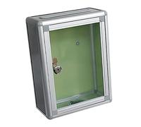 Wxqbjtam Boîte Aux Lettres Murale Aluminium Sécurisée Fermeture Verrouillage avec Clé pour Courriers Enveloppes Journaux Adaptée à La Porte D'Entrée Décoration, Accès supérieur